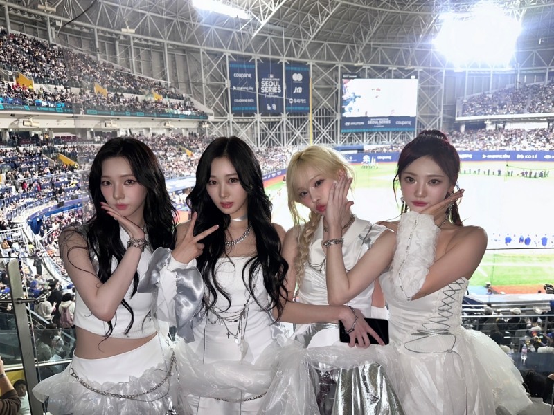 에스파, MLB 서울 시리즈 오프닝 장식…‘Drama’+’Next Level’로 펼친 웅장한 퍼포먼스