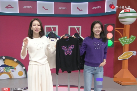 지난 11일 '안나수이' 판매방송 장면. / 사진=롯데홈쇼핑 제공