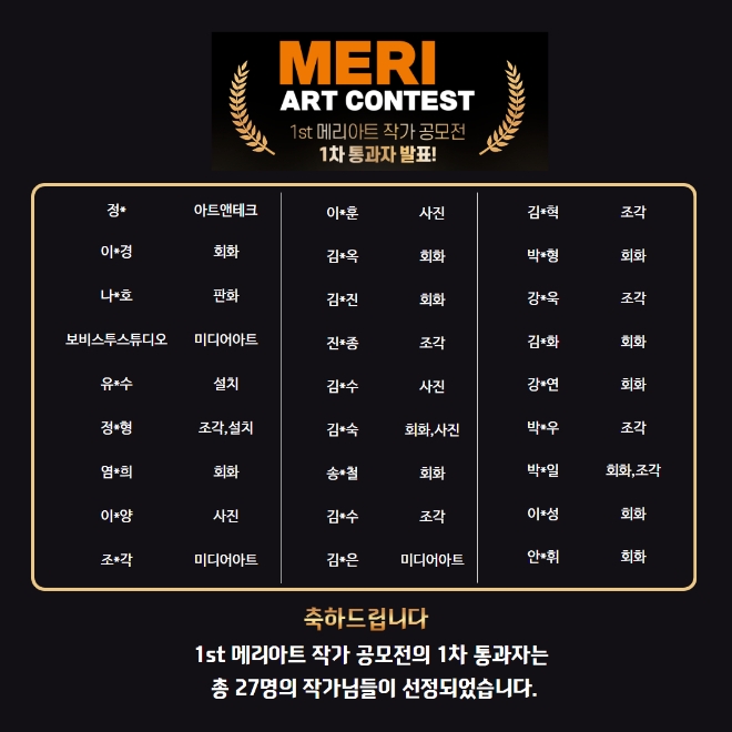 메타리치 공모전 성황리 접수 마감, 1차 심사 결과 발표