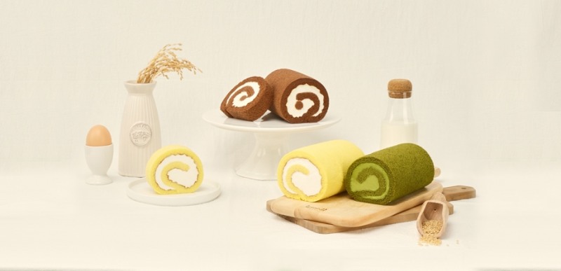 달롤 달미롤 3종(우유 달미롤, 가나슈 달미롤, 녹차 달미롤) 연출 이미지