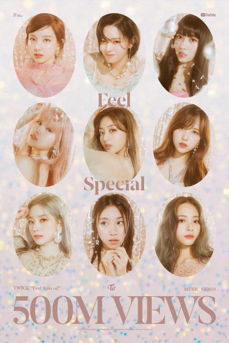 트와이스, ‘Feel Special’ 뮤지기디오 유튜브 5억 뷰 달성