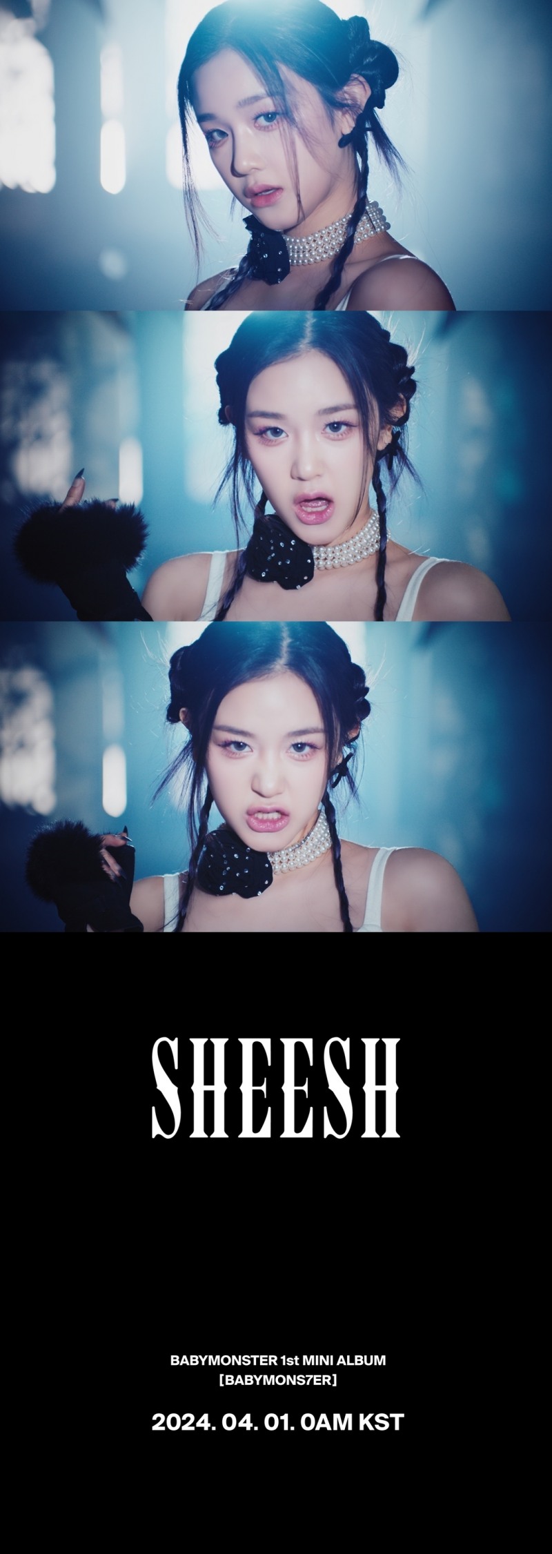 베이비몬스터, ‘SHEESH’ 뮤직비디오 티저 여섯 번째 주자는 파리타…치명적인 아우라 압권