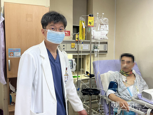 환자A씨와온종합병원간담췌외과김건국교수