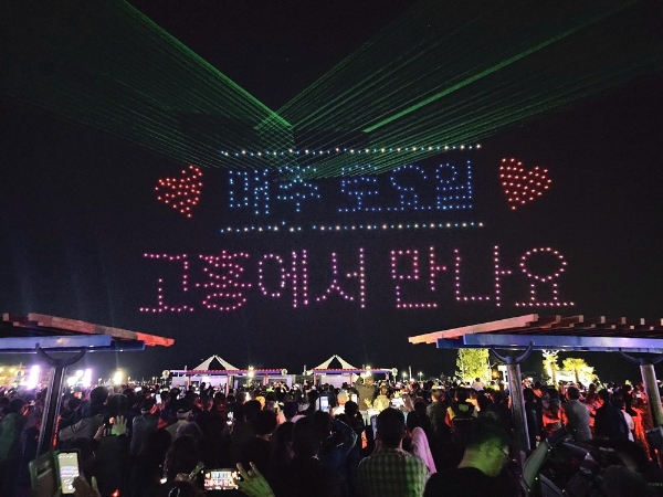 1500대 군집비행쇼 / 사진=고흥군 제공