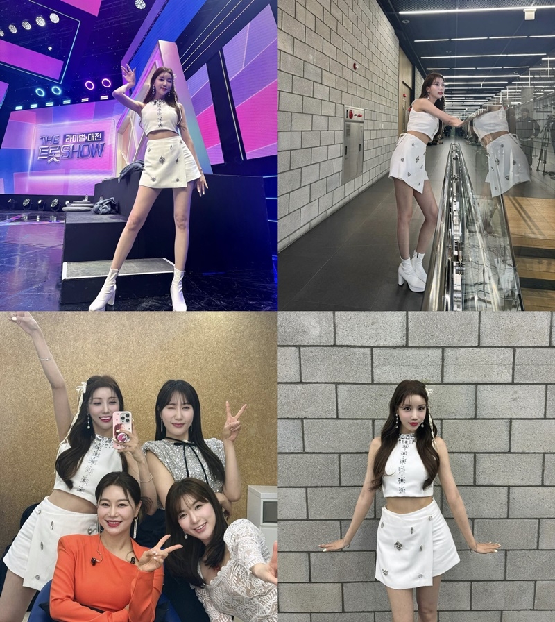 두리, ‘더트롯쇼 라이벌대전’ 비하인드 컷 공개…별사랑X류원정X김양X김나희와 ‘다정+유쾌’