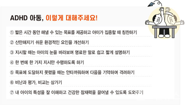 ADHD개선체크리스트(제공:강동경희대병원)