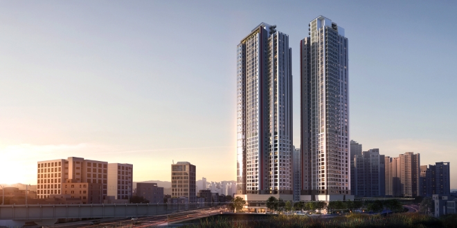 가야역 롯데캐슬 스카이엘 투시도 / 사진=롯데건설 제공