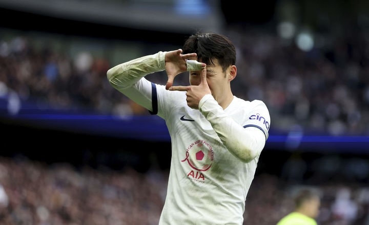 잉글랜드 프로축구 프리미어리그(EPL) 토트넘홋스퍼의 손흥민.