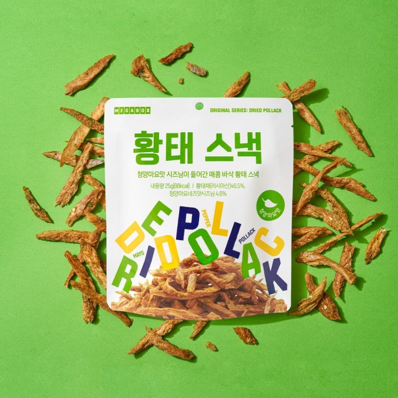 메가박스, 청양마요맛 시즈닝 입은 ‘황태 스낵’ 출시…‘어른이’ 입맛 공략