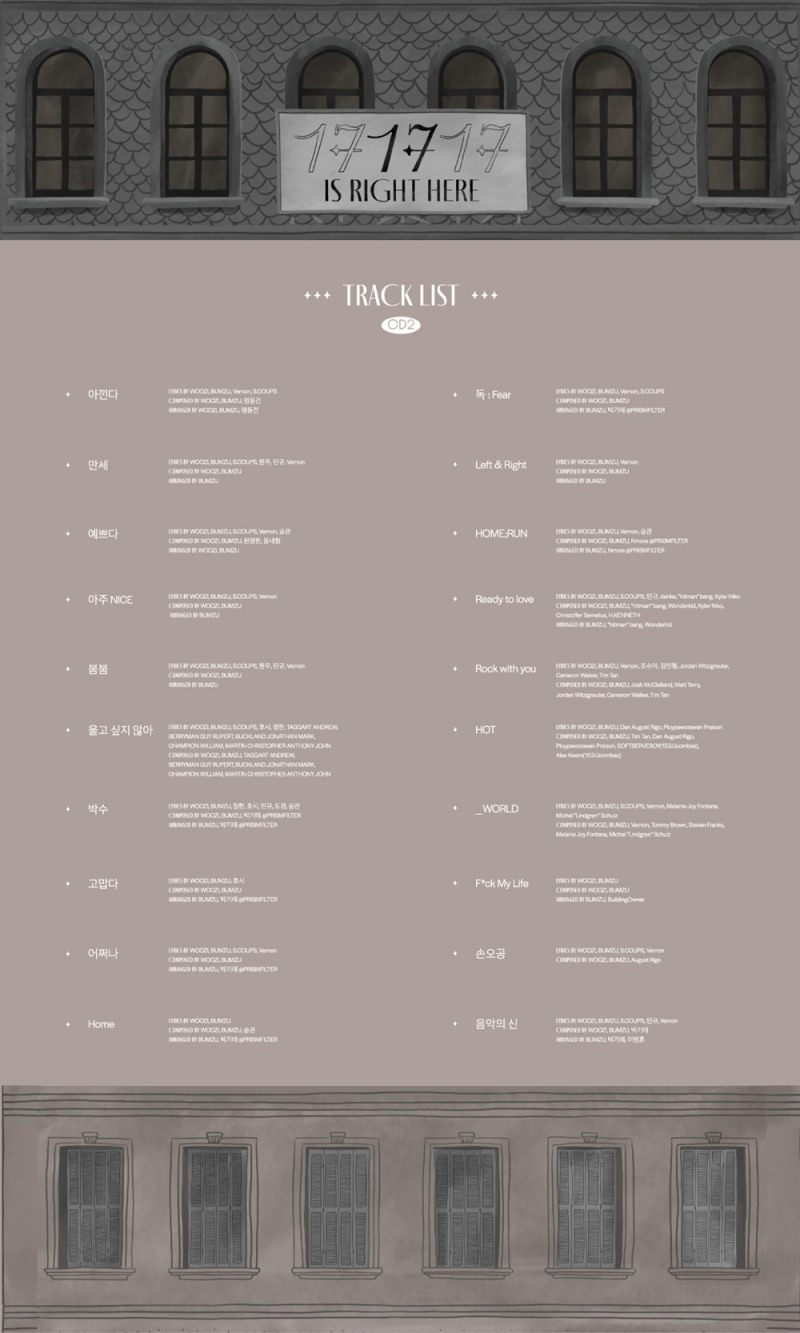 세븐틴, 9년 발자취 담은 베스트 앨범 ‘17 IS RIGHT HERE’ 트랙리스트 공개…베일에 감춰진 트랙에 궁금증 고조