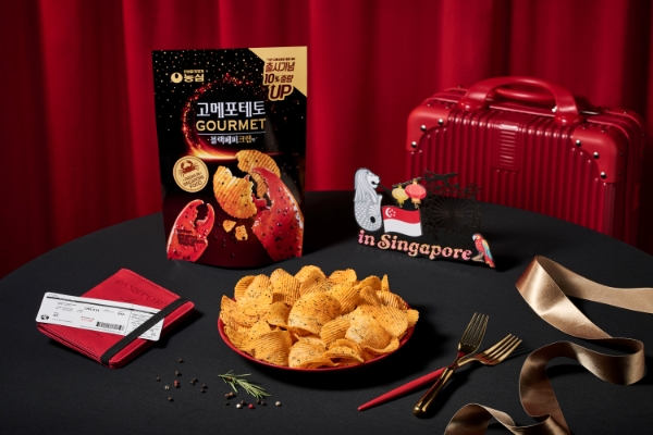 농심, 감자칩 신제품 ‘고메포테토 블랙페퍼크랩맛’ 출시