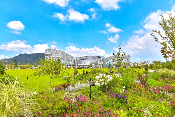 DL이앤씨가 2020년 준공한 국내 최초 도심형 수목원인 ‘국립세종수목원’ 전경. / 사진=DL이앤씨 제공