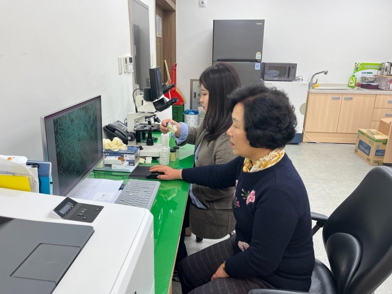 꽃가루은행 발아율 검사 무료 (사진제공 = 고흥군)