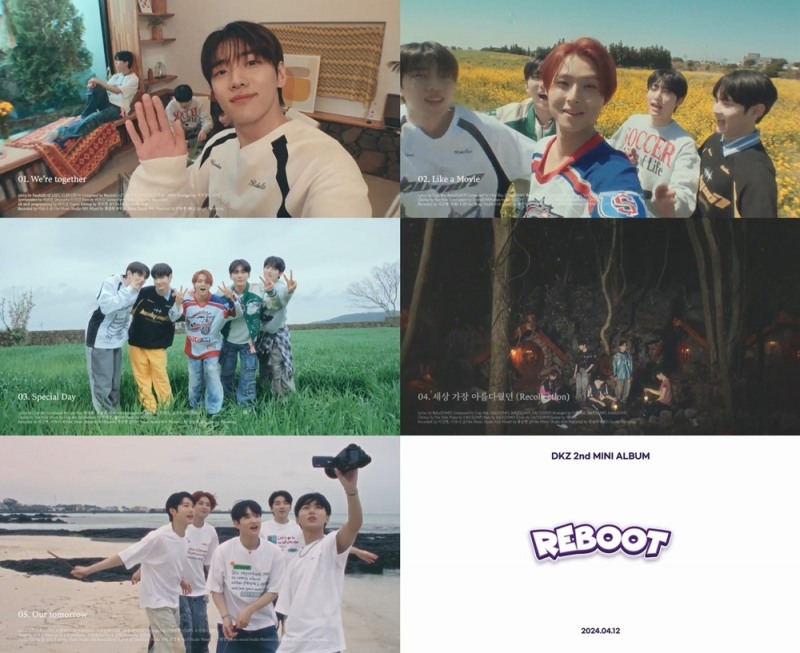 DKZ, 미니 2집 하이라이트 메들리 공개…‘청량+따뜻’ 다채로운 사운드