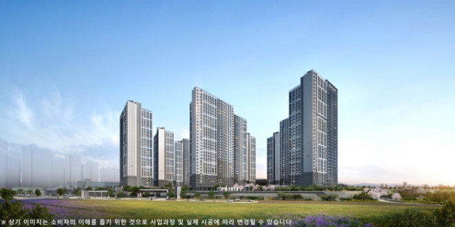 더샵 탕정인피니티시티 투시도 / 사진=포스코이앤씨 제공