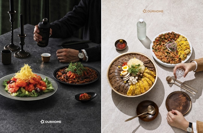 봄 시즌 칭따오 골프 트립 신메뉴 / 사진=아워홈 제공