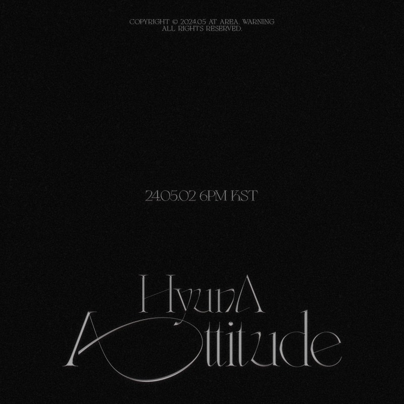 현아, 새 EP ‘Attitude’ 내달 2일 발매…그루비룸과 강력한 시너지 예고
