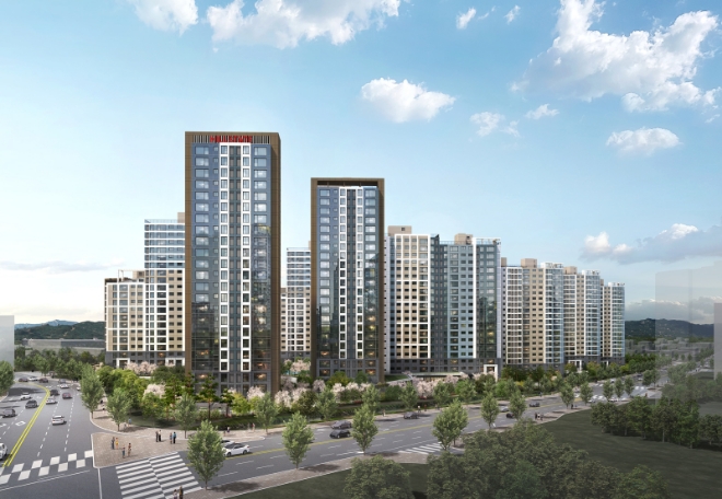 힐스테이트 죽림더프라우드 투시도 / 사진=현대건설 제공