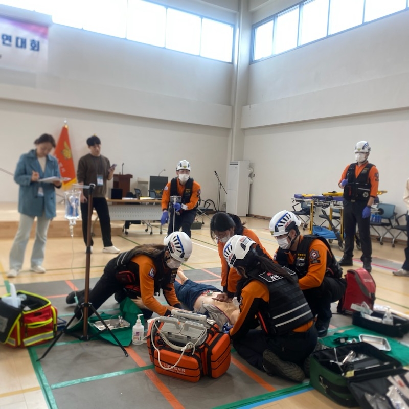 기술경연대 (사진제공 = 진도소방서)