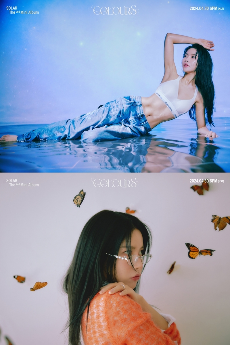 마마무 솔라, 미니 2집 콘셉트 포토 공개…‘공허한 블루→발랄한 오렌지’