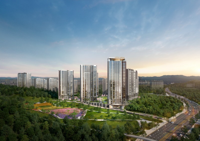 중앙공원 롯데캐슬 시그니처 1블록 투시도 / 사진=롯데건설 제공