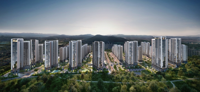 중앙공원 롯데캐슬 시그니처 2블록 투시도 / 사진=롯데건설 제공