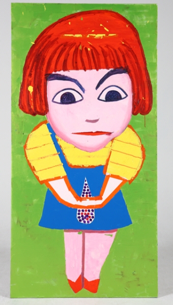 단바리 따미, Acrylic on canvas, 180x90cm, 2022