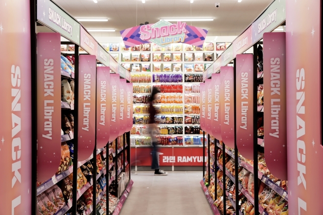 사진=CU 스낵&라면 라이브러리(CU T2인천공항 교통센터점)
