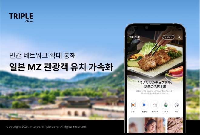 트리플 코리아 민간 네트워크 확대 통해 일본 MZ 관광객 유치 가속화 이미지
