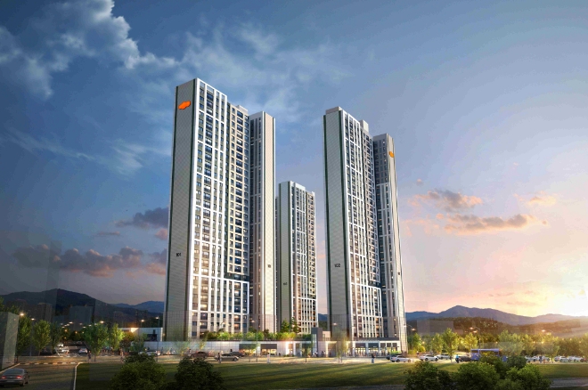 e편한세상 금정 메종카운티 단지 투시도 / 사진=DL이앤씨 제공