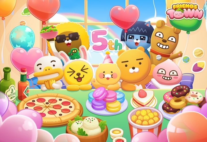 카카오게임즈, 출시 5주년 기념 ‘프렌즈타운’ 이벤트 실시