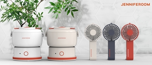 제니퍼룸, 휴대용 미니 가전 '핸디스톰 손선풍기·멀티쿠커' 출시