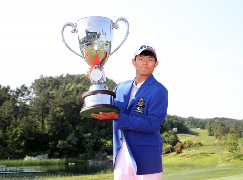 우리금융 챔피언십 초대 챔피언 장희민 사진=KPGA
