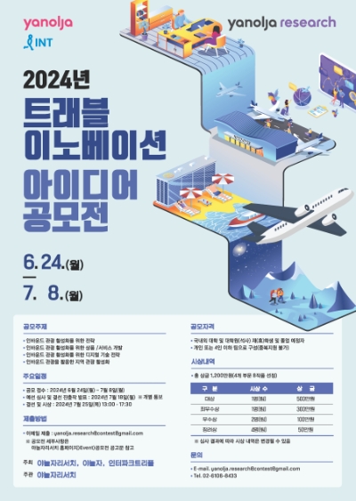 2024 트래블 이노베이션 아이디어 공모전 포스터 이미지
