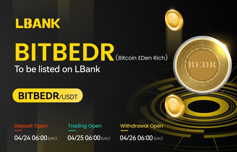 BitBEDR, 글로벌 거래소 엘뱅크 상장