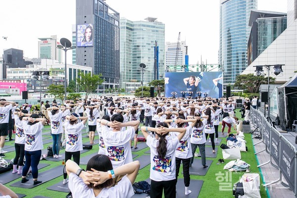 멀츠에스테틱스,아름다움에대한건강한메시지를담은'컨피던스투비페스티벌'중타바타클래스전경