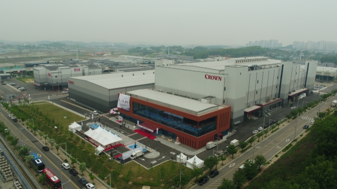 크라운제과 아산공장 전경 / 사진=크라운제과 제공