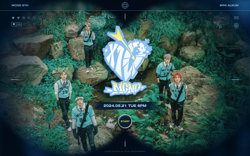 MCND, 신보 'X10' 스타트 포스터 공개…본격 컴백 시동