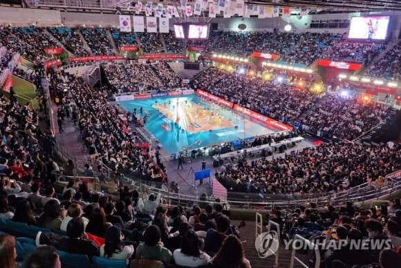 사진='만원 관중' V리그 올스타전 / 출처=연합뉴스
