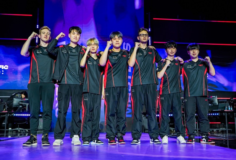 VCT 퍼시픽 스테이지1 결승 진출전에 오른 T1(사진=라이엇 제공).