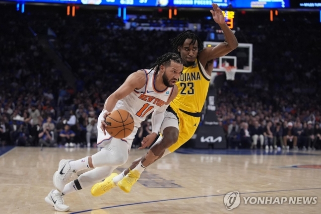 '브런슨 43점 폭발' NBA 뉴욕 닉스, 인디애나 꺾고 먼저 1승
