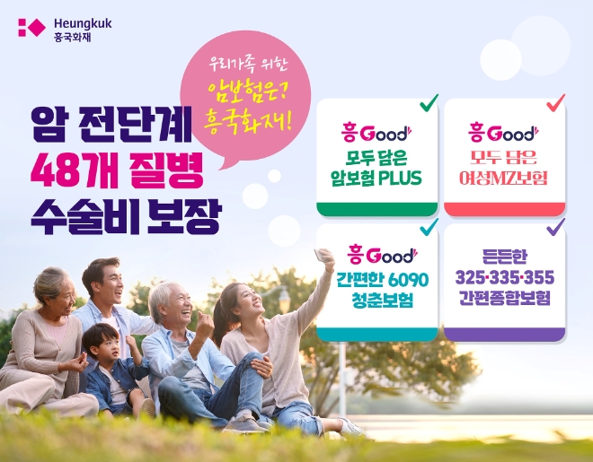 흥국화재, 암 전단계 48개 질병 수술비 담보 추가 탑재