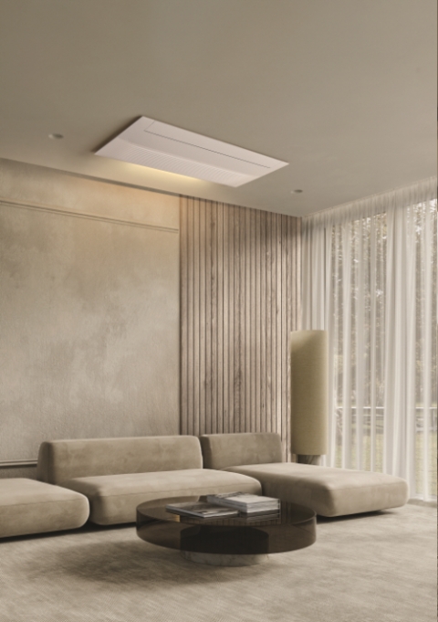 삼성전자는 AI 기능을 더욱 강화한 2024년형 ‘비스포크 AI 무풍 시스템에어컨 인피니트 라인’을 9일 출시한다고 밝혔다. 사진은 비스포크 AI 무풍 시스템에어컨 인피니트 라인이 설치된 모습. (사진 = 삼성전자 제공)