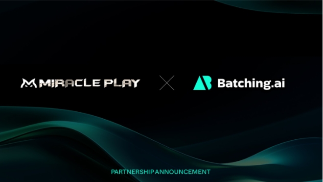 Web 3.0 Esports 토너먼트 플랫폼 미라클 플레이(Miracle Play), 배칭.에이아이(Batching.ai)와 GameFi 생태계 확장을 위한 온보딩 파트너십 체결
