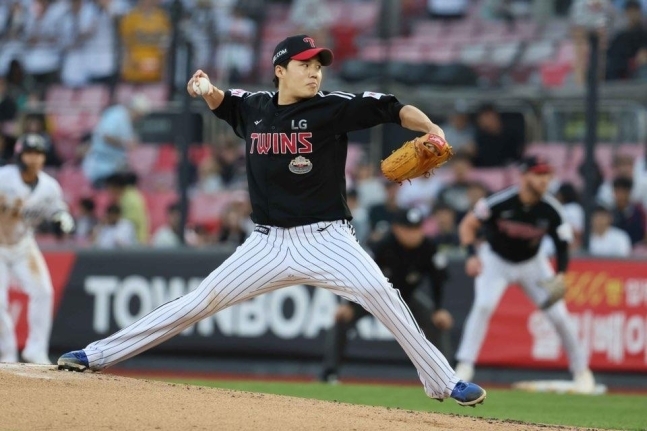 사진=시즌 10번째 등판 만에 첫 승리를 따낸 LG 임찬규