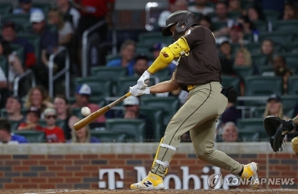 시즌 6호 홈런을 터뜨리고 있는 김하성