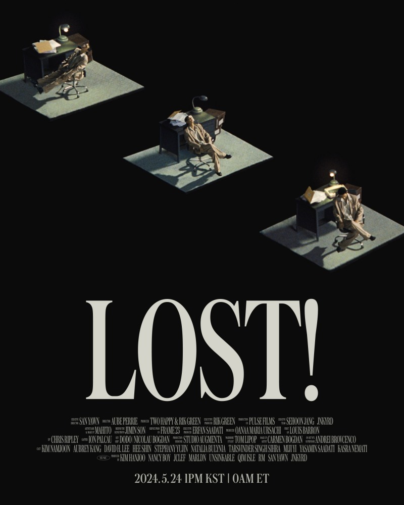 RM, 솔로 2집 타이틀곡 ‘LOST!’ 트랙 포스터 공개…독특한 시각적 연출 돋보이는 뮤직비디오 예고