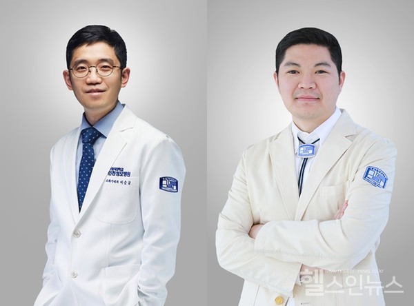 이순규가톨릭대인천성모병원소화기내과교수(왼쪽),성필수서울성모병원소화기내과교수