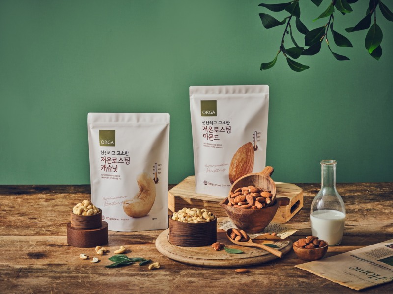 풀무원 올가홀푸드, ‘저온로스팅 아몬드∙캐슈넛’ 2종 출시
