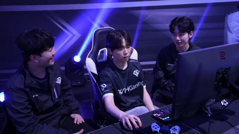 승격 돌풍의 WH게이밍(사진=중계 화면 캡처).